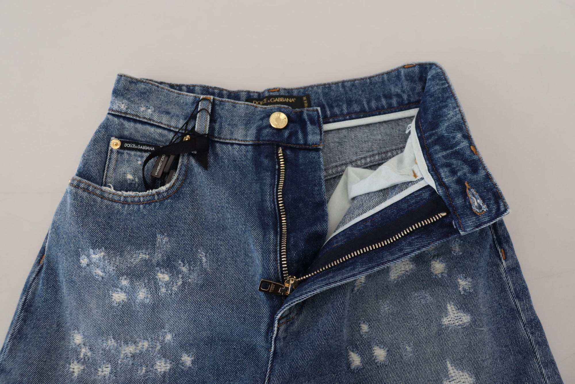 Dolce &amp; Gabbana Elegant High Waist Skinny Jeans