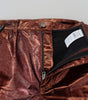 Dolce &amp; Gabbana High Waist Skinny Jeans in Metallic Bronze