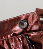 Dolce &amp; Gabbana High Waist Skinny Jeans in Metallic Bronze