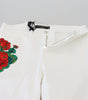 Dolce &amp; Gabbana Elegant White Mid Waist Skinny Jeans