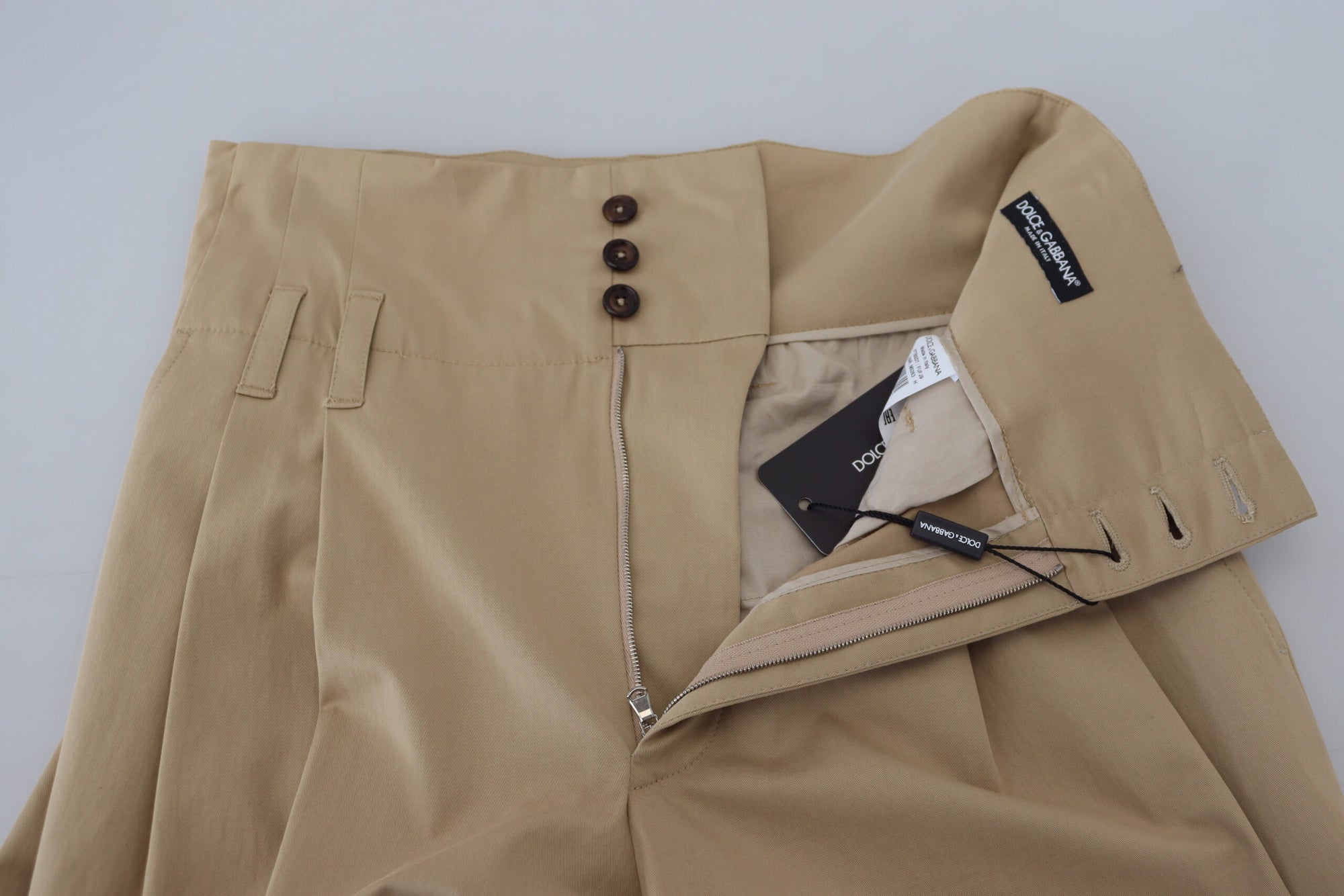 Dolce &amp; Gabbana Elegant High Waist Tapered Trousers