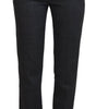 Dolce &amp; Gabbana Elegant Gray Striped Tapered Pants
