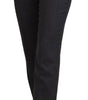 Dolce &amp; Gabbana Elegant Gray Striped Tapered Pants