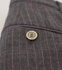 Dolce &amp; Gabbana Elegant Gray Striped Tapered Pants