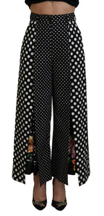 Dolce &amp; Gabbana Elegant High-Waist Polka Dot Pants