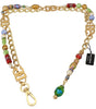 Dolce & Gabbana Gold Tone DG Logo Women Waist Chain Belt