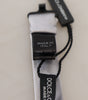 Dolce & Gabbana Gray Silk Adjustable Men Neck Papillon Bow Tie