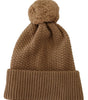 Dolce &amp; Gabbana Elegant Camel Knit Beanie with Fur Accent