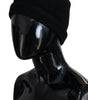 Dolce & Gabbana Elegant Black Virgin Wool Beanie Hat