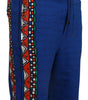Dolce &amp; Gabbana Short élégant en coton imprimé multicolore