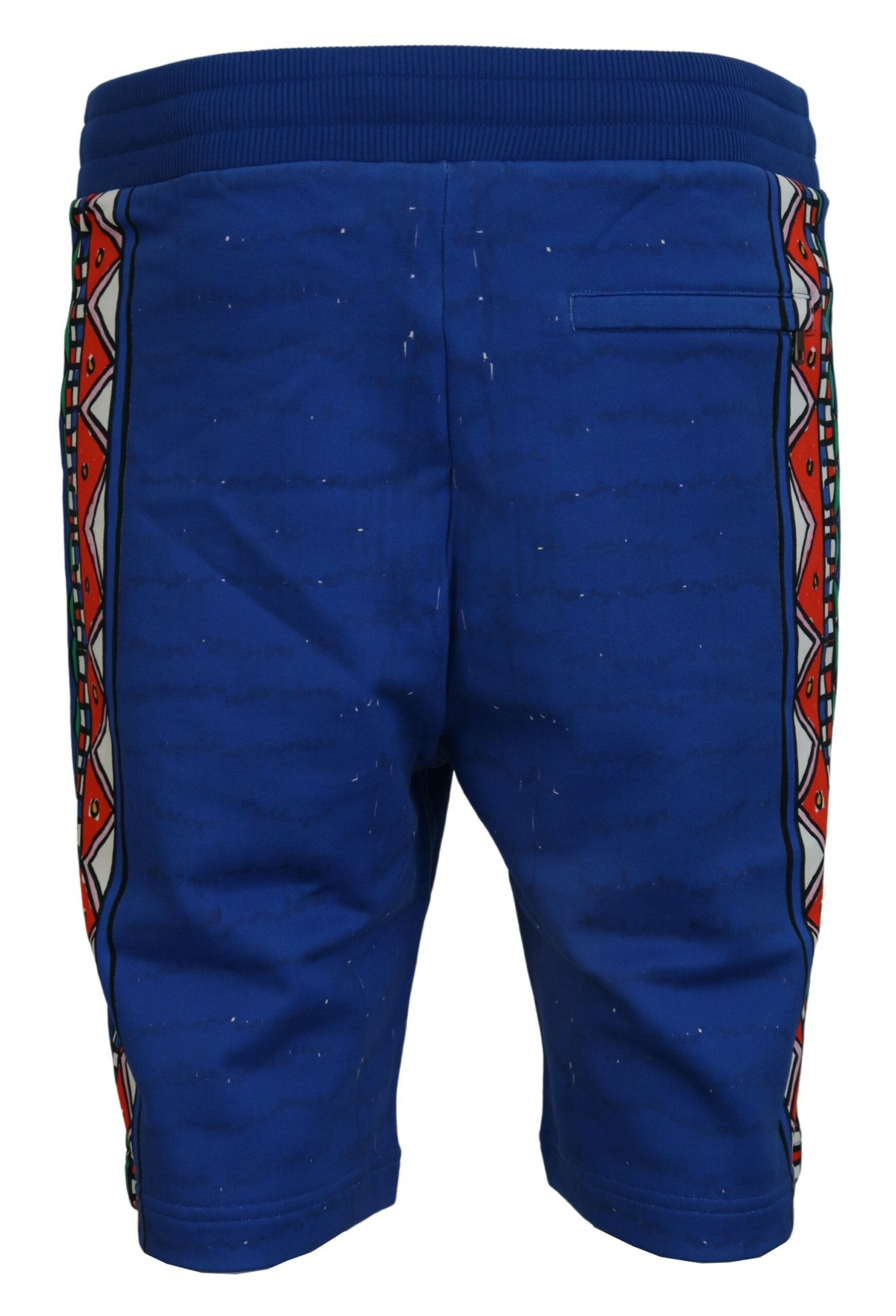 Dolce &amp; Gabbana Short élégant en coton imprimé multicolore