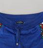 Dolce &amp; Gabbana Short élégant en coton imprimé multicolore