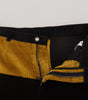 Dolce & Gabbana Black Yellow Cotton Men Pants