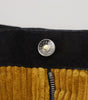 Dolce & Gabbana Black Yellow Cotton Men Pants