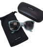 Dolce & Gabbana Blue DG4190 Lace Crystal Acetate Butterfly Sunglasses