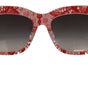 Dolce & Gabbana Red DG4231F Lace Acetate Rectangle Shades Sunglasses