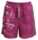 Boxer de bain rose tie-dye Dsquared²