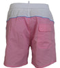 Dsquared² Chic White & Pink Print Swim Shorts