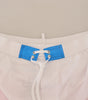 Dsquared² Chic White & Pink Print Swim Shorts