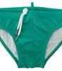 Slip de bain vert chic Dsquared² avec logo blanc