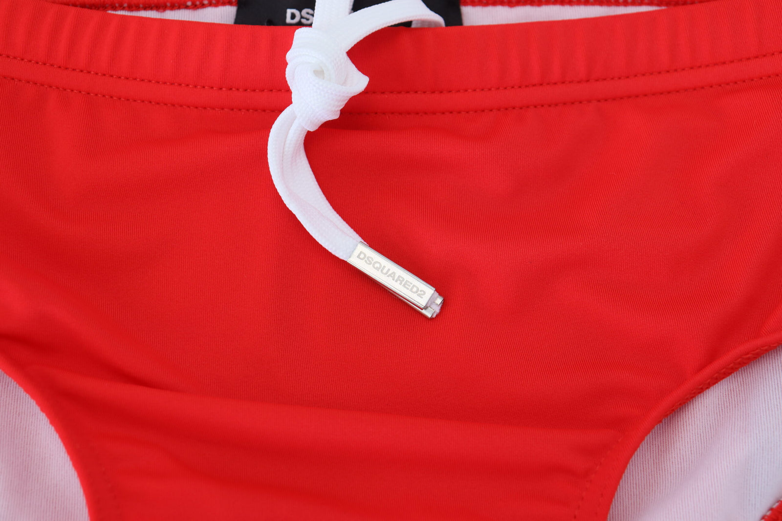Slip de bain Dsquared² rouge imprimé ICON