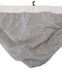 Slip élégant en coton stretch gris Dsquared²