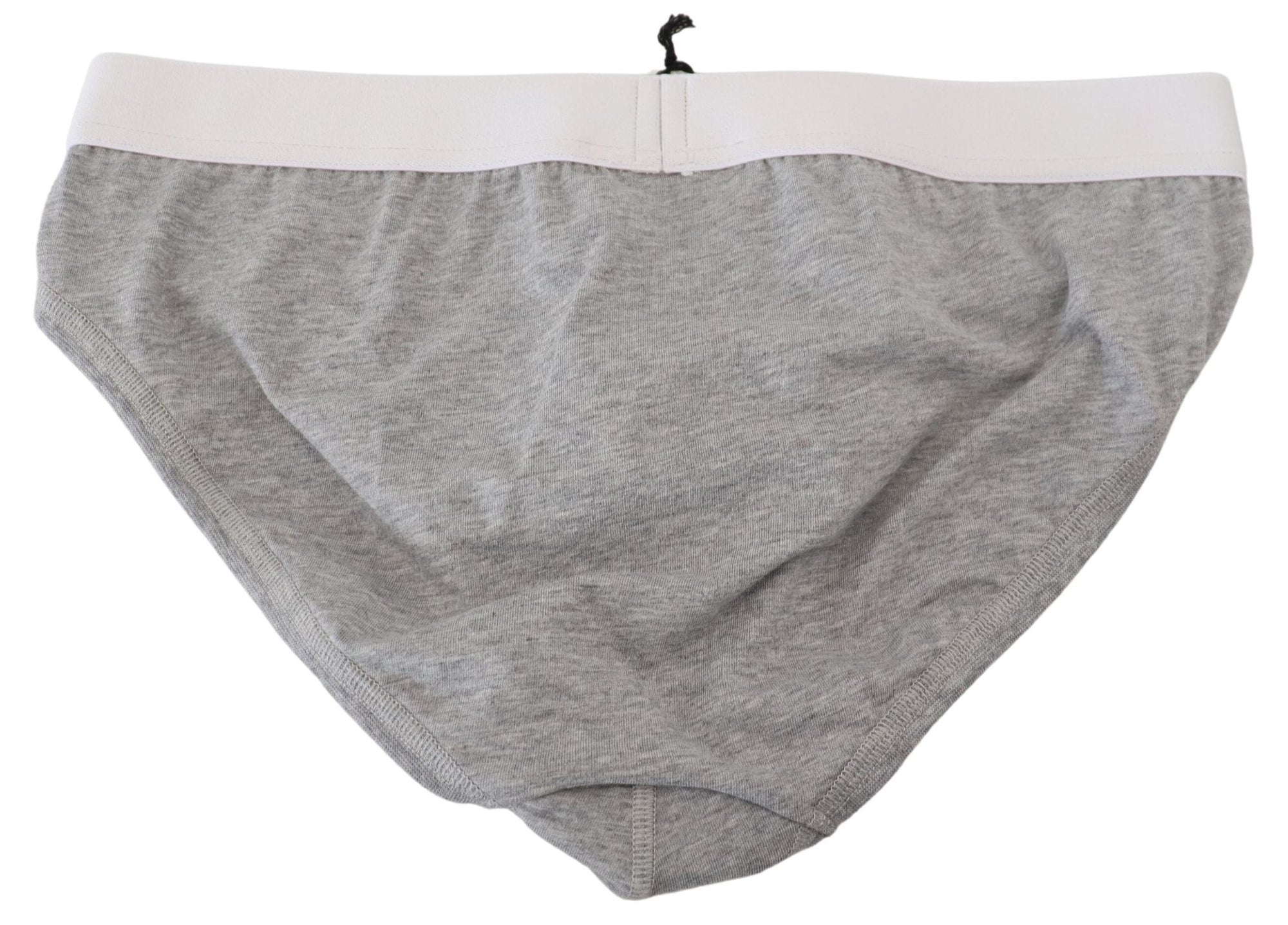 Slip élégant en coton stretch gris Dsquared²