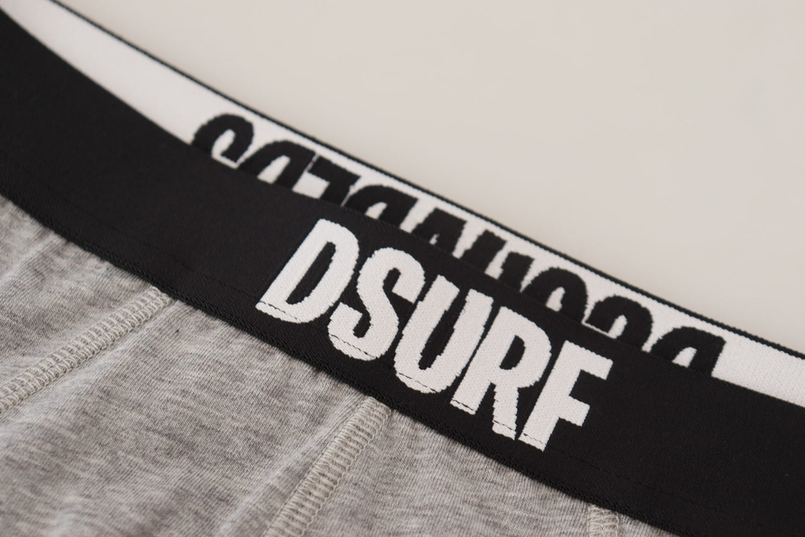 Slip élégant en coton stretch gris Dsquared²