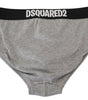 Slip élégant en coton stretch gris Dsquared²