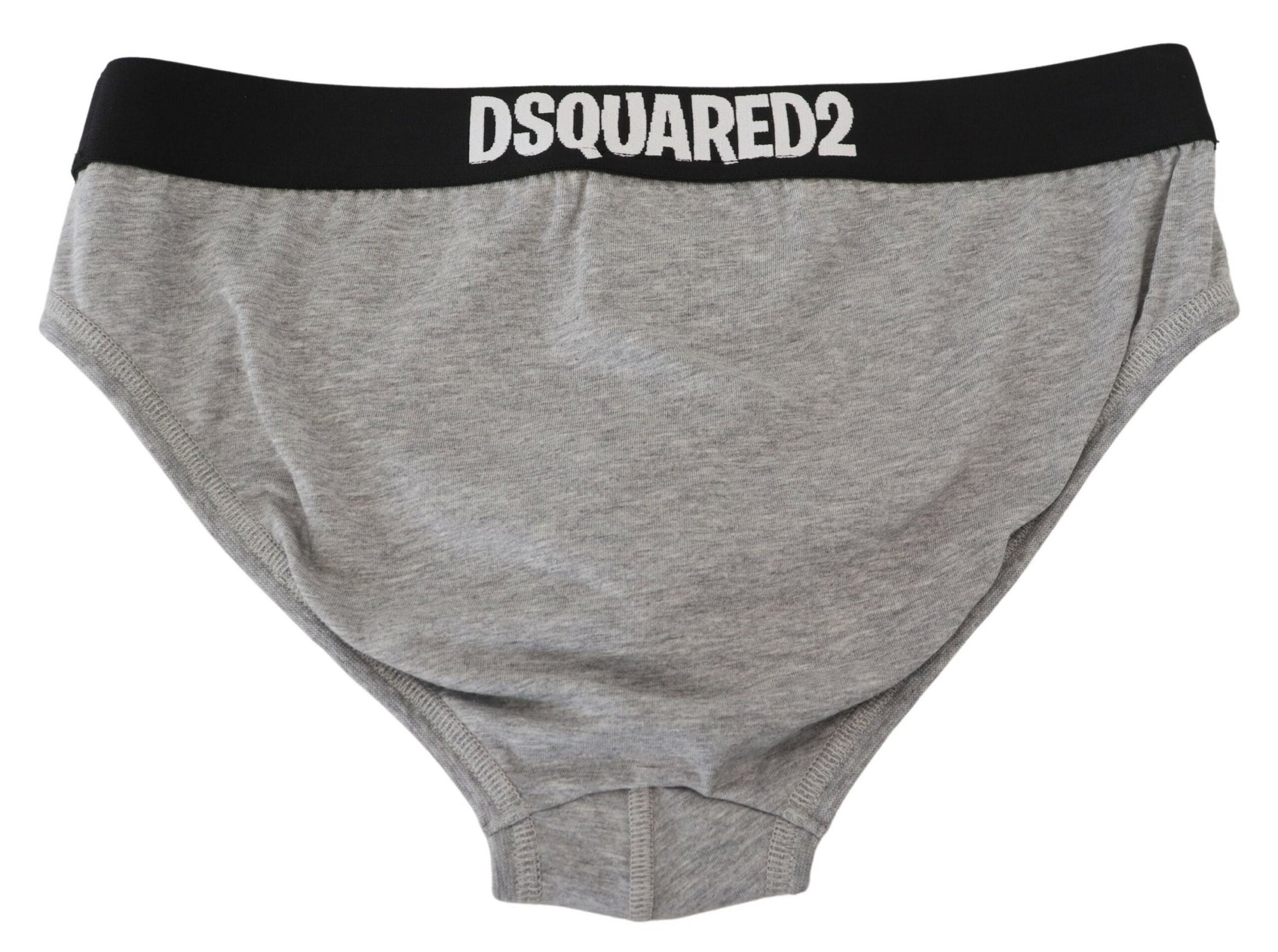 Slip élégant en coton stretch gris Dsquared²