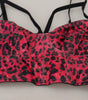 Dolce & Gabbana Pink Leopard Print Cropped Bustier Corset Top