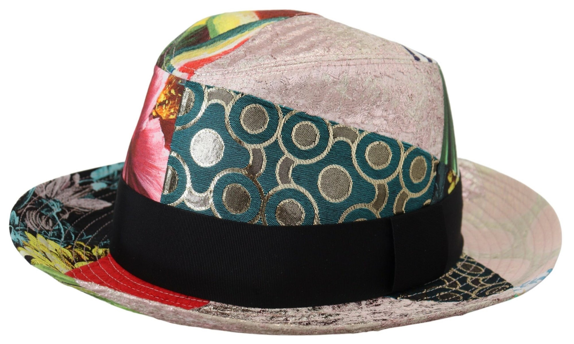 Dolce &amp; Gabbana Eclectic Chic Multicolor Fedora Cap