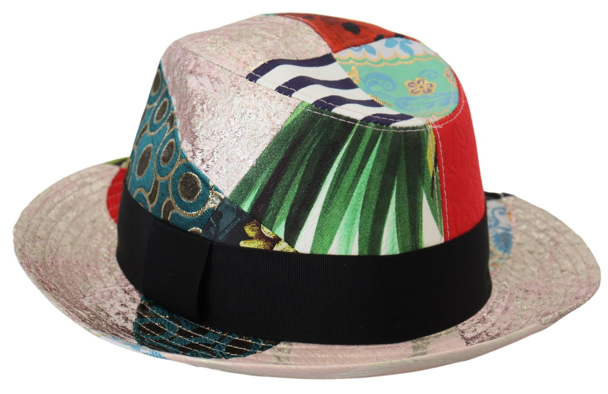 Dolce &amp; Gabbana Eclectic Chic Multicolor Fedora Cap