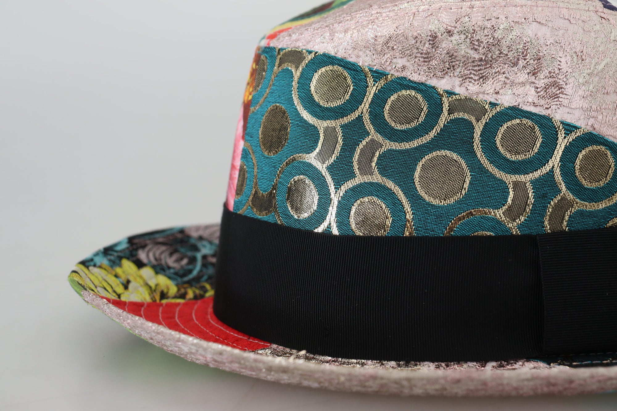 Dolce &amp; Gabbana Eclectic Chic Multicolor Fedora Cap