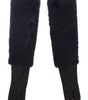 Gants élégants en fourrure de castor Dolce &amp; Gabbana, longueur coude