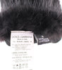 Gants élégants en fourrure de castor Dolce &amp; Gabbana, longueur coude