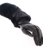 Gants élégants en fourrure de castor Dolce &amp; Gabbana, longueur coude