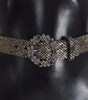 Dolce & Gabbana Multicolor Wide Crystal Buckle Sequined Belt
