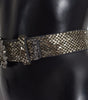 Dolce & Gabbana Multicolor Wide Crystal Buckle Sequined Belt
