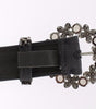 Dolce & Gabbana Multicolor Wide Crystal Buckle Sequined Belt