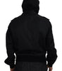 Dolce & Gabbana Black Nylon Hooded Full Zip Men Coat Jacket