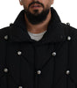 Dolce & Gabbana Black Sleeveless DG Metal Embellishment Jacket