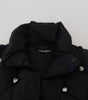Dolce & Gabbana Black Sleeveless DG Metal Embellishment Jacket