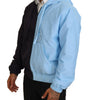 Dolce & Gabbana Black Blue DG Hooded Full Zip Men Jacket