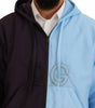 Dolce & Gabbana Black Blue DG Hooded Full Zip Men Jacket