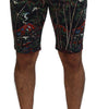 Short décontracté longueur genou à imprimé volcan Dolce &amp; Gabbana