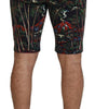 Short décontracté longueur genou à imprimé volcan Dolce &amp; Gabbana