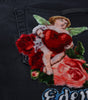 Dolce & Gabbana Black Angel Embroidery Skinny Denim Jeans