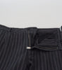 Dolce & Gabbana Dark Gray Stripes Chino Dress Pants