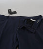 Dolce & Gabbana Dark Blue Cotton Chino Formal Pants